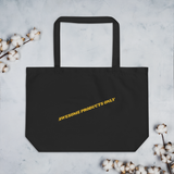 TRONFORM Logo & Awesome Products Only Large organic Eco Friendly Tote Bag - TRONFORM