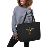 TRONFORM Logo & Awesome Products Only Large organic Eco Friendly Tote Bag - TRONFORM