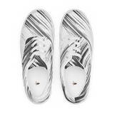 Men's Premium White Black Stripes Lace-Up Canvas Shoes TRONFORM 2024 Winter Collection - TRONFORM