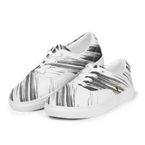 Men's Premium White Black Stripes Lace-Up Canvas Shoes TRONFORM 2024 Winter Collection - TRONFORM