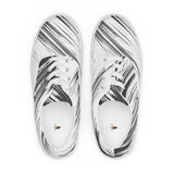 Women's Premium White Black Stripes Lace-Up Canvas Shoes TRONFORM 2024 Winter Collection - TRONFORM